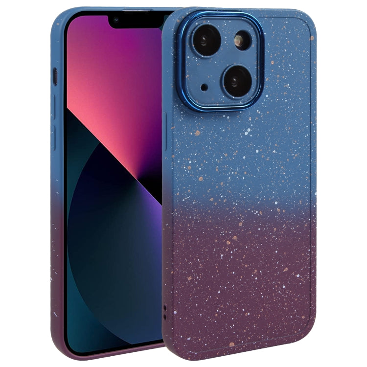 Gradient Starry Silicone Phone Case with Lens Film, For iPhone 13 Pro Max, For iPhone 13 Pro, For iPhone 13, For iPhone 12