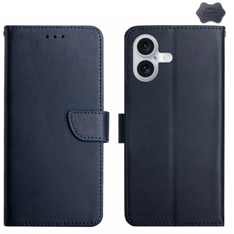 Genuine Leather Fingerprint-proof Flip Phone Case, For iPhone 17e / 16e, For iPhone 16 Pro Max, For iPhone 16 Pro, For iPhone 16 Plus, For iPhone 16, For iPhone 15 Pro Max, For iPhone 15 Pro, For iPhone 15 Plus, For iPhone 15