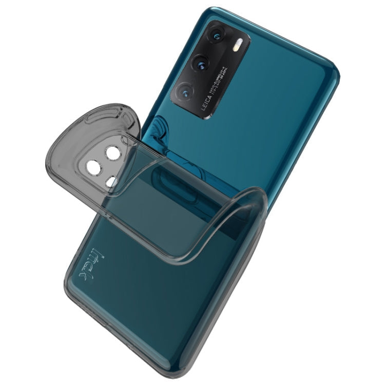 For Google Pixel 8a IMAK UX-5 Series Transparent Shockproof TPU Protective Phone Case(Transparent  Black)