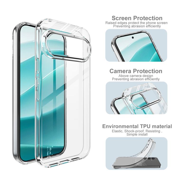 For Google Pixel 10 / Pixel 10 Pro IMAK UX-10 Series Transparent Shockproof TPU Phone Case(Transparent)