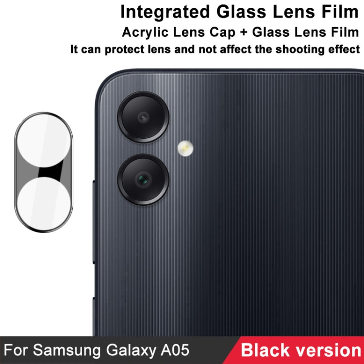 For Samsung Galaxy A05 imak High Definition Integrated Glass Lens Film Black Version