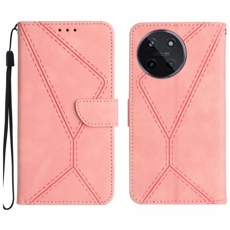 Stitching Embossed Leather Phone Case, For Realme 11 5G Global, For Realme C53, For Realme 11 4G Global, For Realme C65 4G