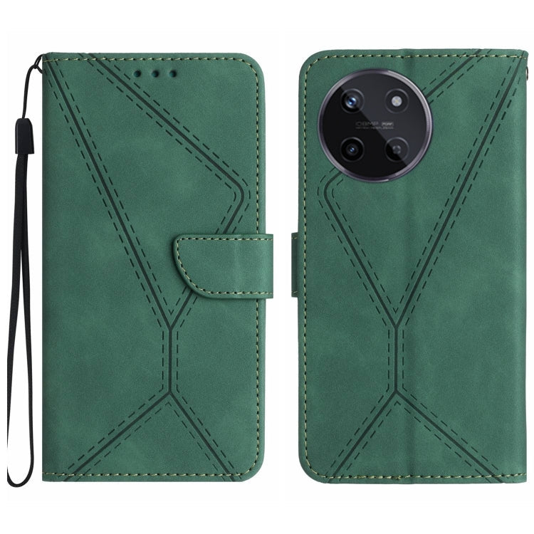 Stitching Embossed Leather Phone Case, For Realme 11 5G Global, For Realme C53, For Realme 11 4G Global, For Realme C65 4G