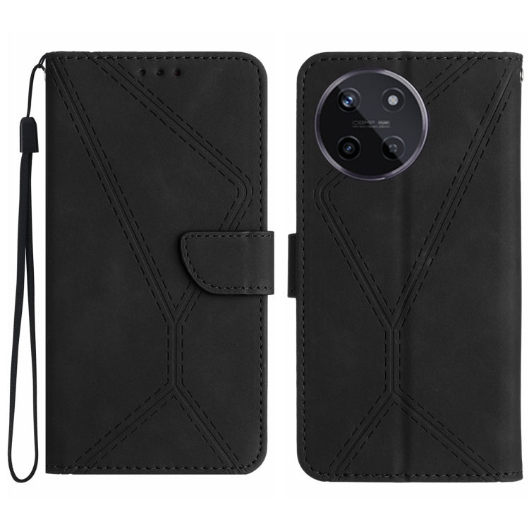 Stitching Embossed Leather Phone Case, For Realme 11 5G Global, For Realme C53, For Realme 11 4G Global, For Realme C65 4G