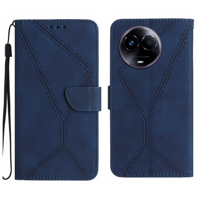 Stitching Embossed Leather Phone Case, For Realme 11 5G Global, For Realme C53, For Realme 11 4G Global, For Realme C65 4G
