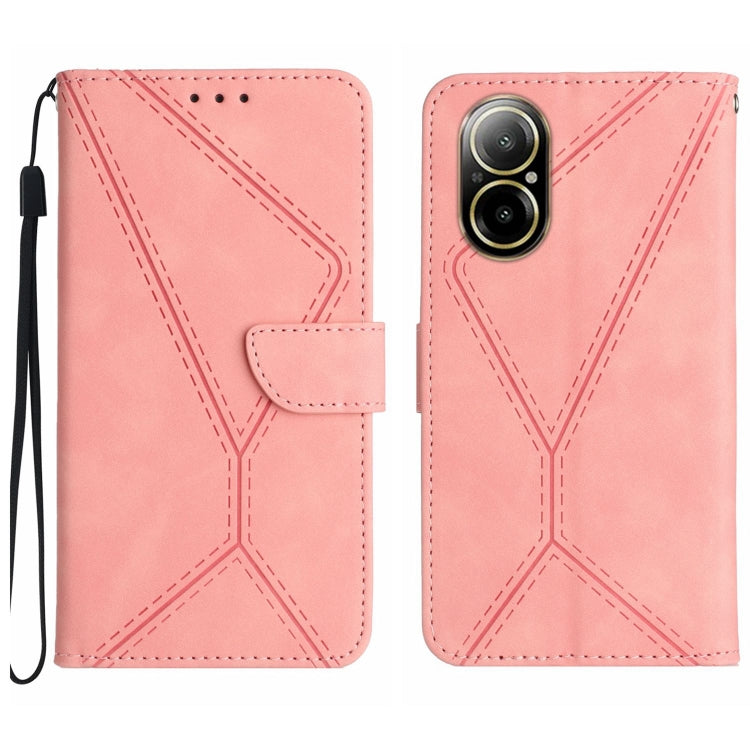 Stitching Embossed Leather Phone Case, For Realme 12 5G Global, For Realme 12+ Global, For Realme 12 Pro/12 Pro+ Global, For Realme C67 4G
