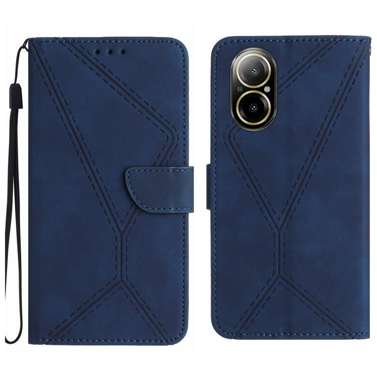 Stitching Embossed Leather Phone Case, For Realme 12 5G Global, For Realme 12+ Global, For Realme 12 Pro/12 Pro+ Global, For Realme C67 4G