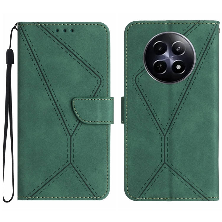 Stitching Embossed Leather Phone Case, For Realme 12 5G Global, For Realme 12+ Global, For Realme 12 Pro/12 Pro+ Global, For Realme C67 4G