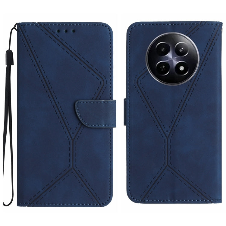 Stitching Embossed Leather Phone Case, For Realme 12 5G Global, For Realme 12+ Global, For Realme 12 Pro/12 Pro+ Global, For Realme C67 4G