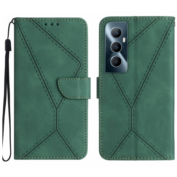 Stitching Embossed Leather Phone Case, For Realme 11 5G Global, For Realme C53, For Realme 11 4G Global, For Realme C65 4G