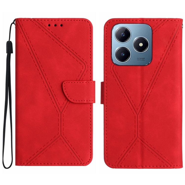 Stitching Embossed Leather Phone Case, For Realme 13+ 5G Global, For Realme 13 Pro 5G / 13 Pro+ 5G, For Realme C63 4G Global/ C61, For Realme C63 5G