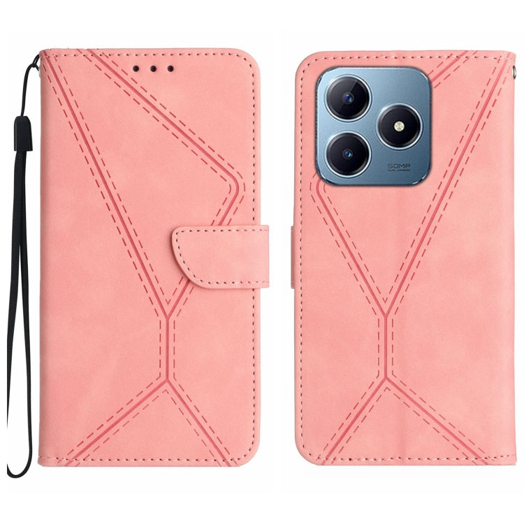 Stitching Embossed Leather Phone Case, For Realme 13+ 5G Global, For Realme 13 Pro 5G / 13 Pro+ 5G, For Realme C63 4G Global/ C61, For Realme C63 5G