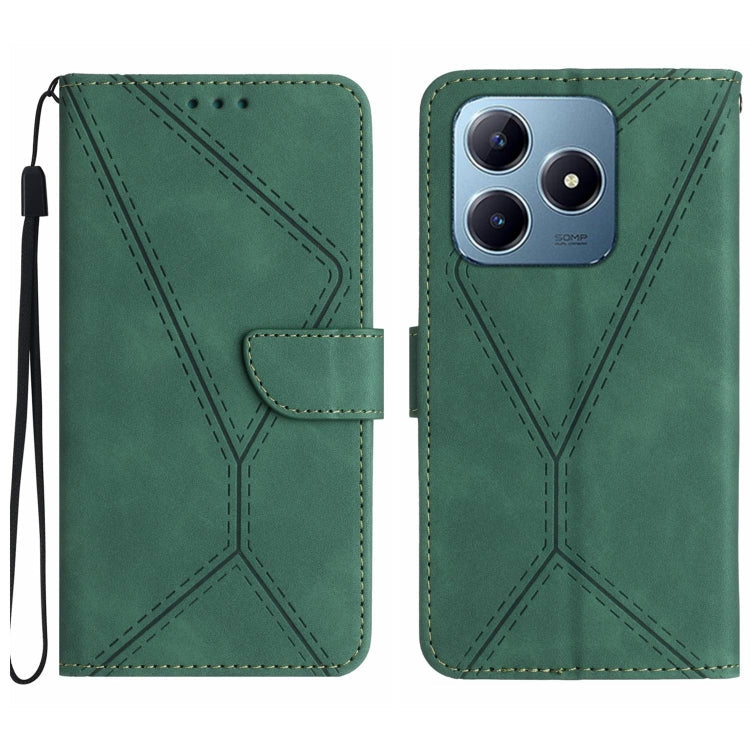 Stitching Embossed Leather Phone Case, For Realme 13+ 5G Global, For Realme 13 Pro 5G / 13 Pro+ 5G, For Realme C63 4G Global/ C61, For Realme C63 5G