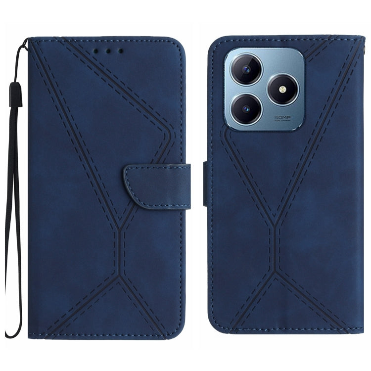 Stitching Embossed Leather Phone Case, For Realme 13+ 5G Global, For Realme 13 Pro 5G / 13 Pro+ 5G, For Realme C63 4G Global/ C61, For Realme C63 5G