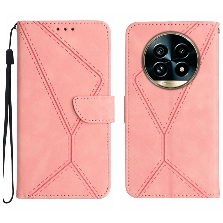 Stitching Embossed Leather Phone Case, For Realme 13+ 5G Global, For Realme 13 Pro 5G / 13 Pro+ 5G, For Realme C63 4G Global/ C61, For Realme C63 5G