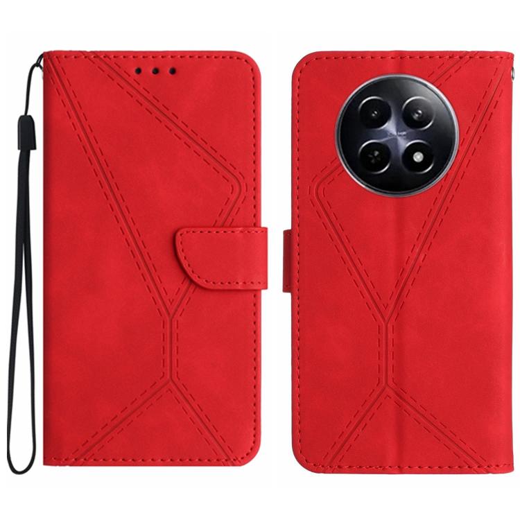 Stitching Embossed Leather Phone Case, For Realme 13+ 5G Global, For Realme 13 Pro 5G / 13 Pro+ 5G, For Realme C63 4G Global/ C61, For Realme C63 5G