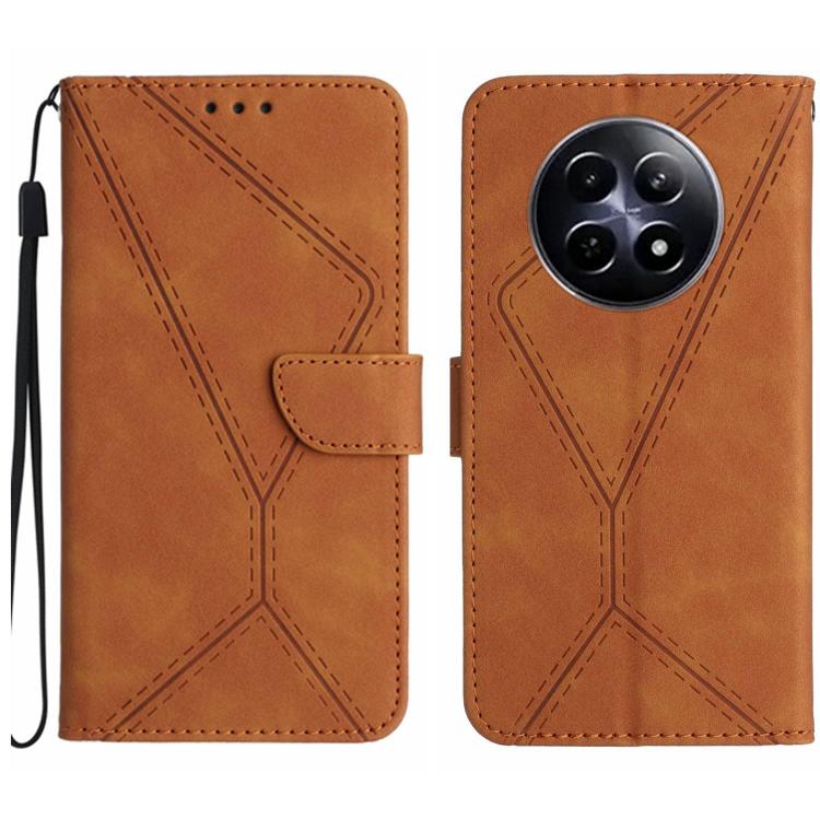 Stitching Embossed Leather Phone Case, For Realme 13+ 5G Global, For Realme 13 Pro 5G / 13 Pro+ 5G, For Realme C63 4G Global/ C61, For Realme C63 5G