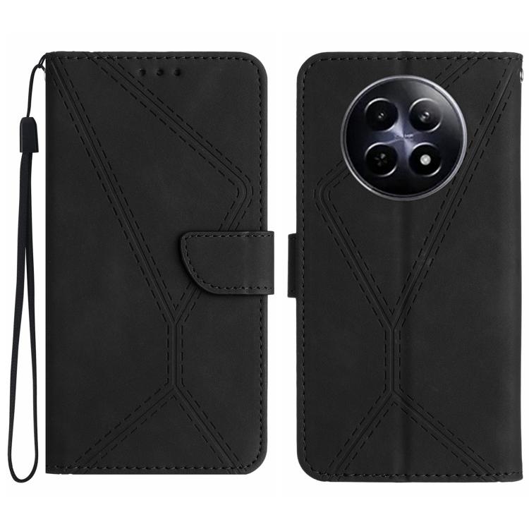 Stitching Embossed Leather Phone Case, For Realme 13+ 5G Global, For Realme 13 Pro 5G / 13 Pro+ 5G, For Realme C63 4G Global/ C61, For Realme C63 5G