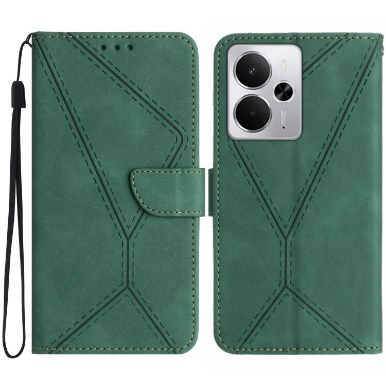 Stitching Embossed Leather Phone Case, For Realme 14 5G Global / P3 5G Global, For Realme P3 Pro 5G Global, For Realme 14 Pro+ 5G, For Realme C75 4G