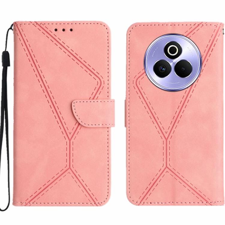Stitching Embossed Leather Phone Case, For Realme 14 5G Global / P3 5G Global, For Realme P3 Pro 5G Global, For Realme 14 Pro+ 5G, For Realme C75 4G