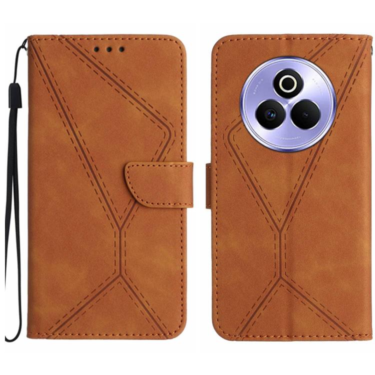 Stitching Embossed Leather Phone Case, For Realme 14 5G Global / P3 5G Global, For Realme P3 Pro 5G Global, For Realme 14 Pro+ 5G, For Realme C75 4G