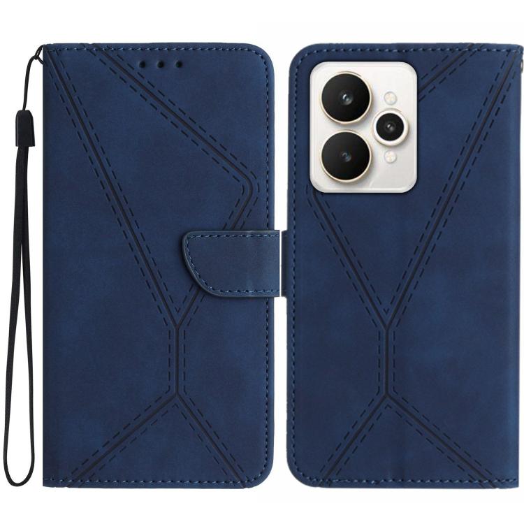 Stitching Embossed Leather Phone Case, For Realme 15T 5G, For Realme 15 5G Global / 15 Pro 5G Global, For Realme C71 4G, For Realme C75 5G