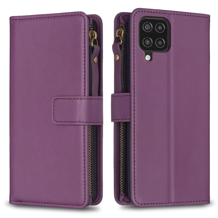 9 Card Slots Zipper Wallet Leather Flip Phone Case, For Samsung Galaxy A12, For Samsung Galaxy A42 5G, For Samsung Galaxy A31, For Samsung Galaxy S20 Ultra