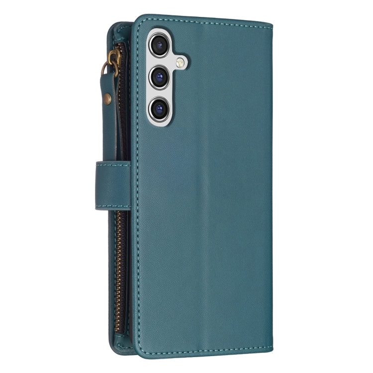 9 Card Slots Zipper Wallet Leather Flip Phone Case, For Samsung Galaxy A14, For Samsung Galaxy S24+ 5G, For Samsung Galaxy A34 5G, For Samsung Galaxy S24 5G