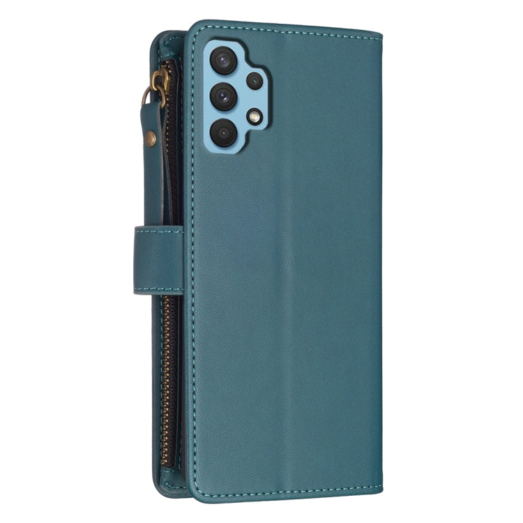 9 Card Slots Zipper Wallet Leather Flip Phone Case, For Samsung Galaxy A32 4G, For Samsung Galaxy A72, For Samsung Galaxy A52, For Samsung Galaxy A53