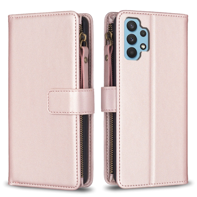 9 Card Slots Zipper Wallet Leather Flip Phone Case, For Samsung Galaxy A32 4G, For Samsung Galaxy A72, For Samsung Galaxy A52, For Samsung Galaxy A53
