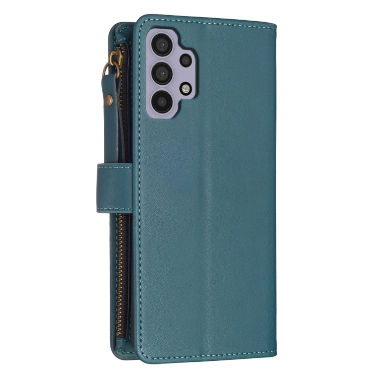 9 Card Slots Zipper Wallet Leather Flip Phone Case, For Samsung Galaxy A32 5G, For Samsung Galaxy S21 5G, For Samsung Galaxy S21+ 5G, For Samsung Galaxy S21 Ultra 5G