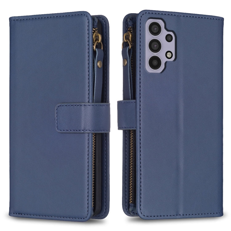 9 Card Slots Zipper Wallet Leather Flip Phone Case, For Samsung Galaxy A32 5G, For Samsung Galaxy S21 5G, For Samsung Galaxy S21+ 5G, For Samsung Galaxy S21 Ultra 5G