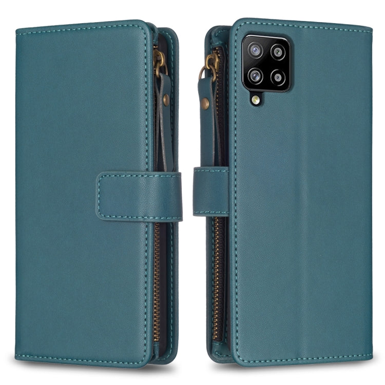 9 Card Slots Zipper Wallet Leather Flip Phone Case, For Samsung Galaxy A12, For Samsung Galaxy A42 5G, For Samsung Galaxy A31, For Samsung Galaxy S20 Ultra