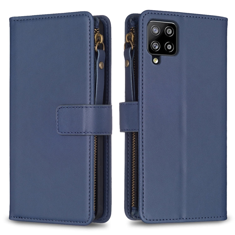 9 Card Slots Zipper Wallet Leather Flip Phone Case, For Samsung Galaxy A12, For Samsung Galaxy A42 5G, For Samsung Galaxy A31, For Samsung Galaxy S20 Ultra