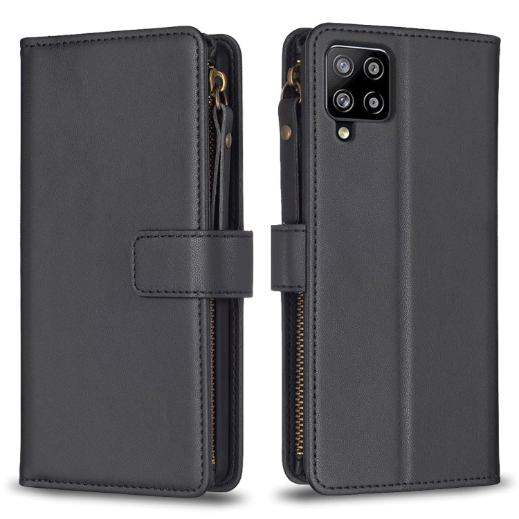9 Card Slots Zipper Wallet Leather Flip Phone Case, For Samsung Galaxy A12, For Samsung Galaxy A42 5G, For Samsung Galaxy A31, For Samsung Galaxy S20 Ultra