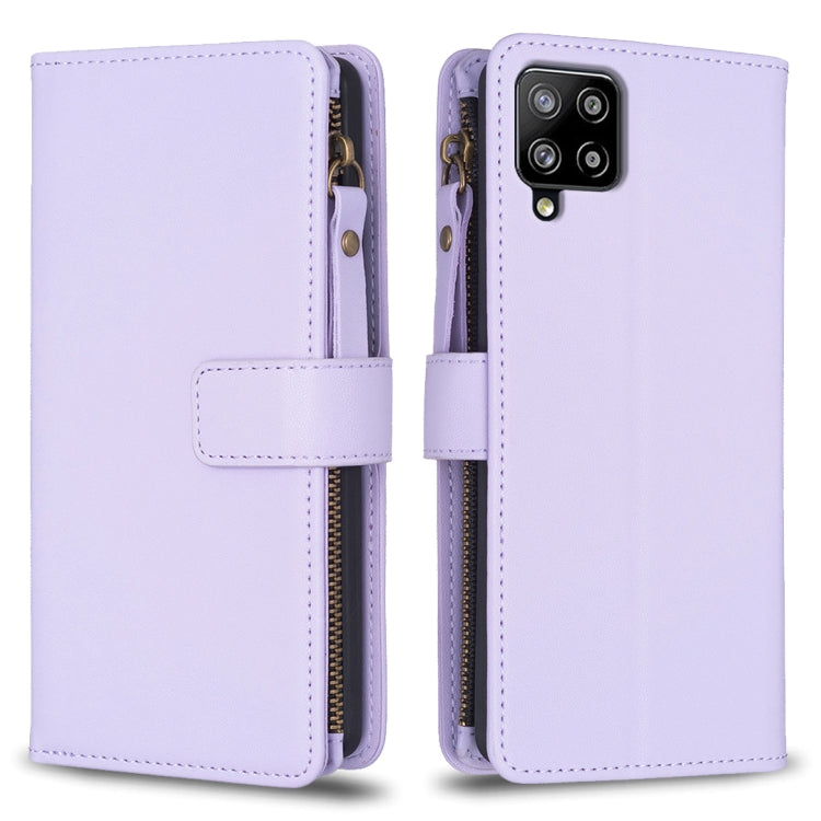 9 Card Slots Zipper Wallet Leather Flip Phone Case, For Samsung Galaxy A12, For Samsung Galaxy A42 5G, For Samsung Galaxy A31, For Samsung Galaxy S20 Ultra