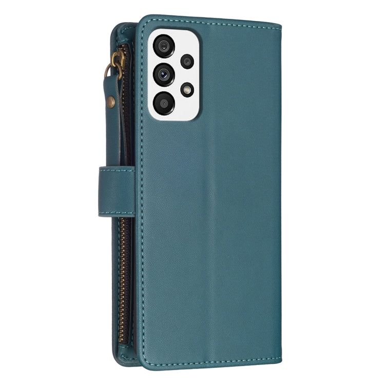 9 Card Slots Zipper Wallet Leather Flip Phone Case, For Samsung Galaxy A73 5G, For Samsung Galaxy A33, For Samsung Galaxy A13, For Samsung Galaxy S22 Ultra 5G