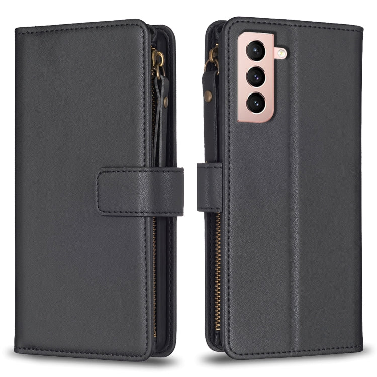 9 Card Slots Zipper Wallet Leather Flip Phone Case, For Samsung Galaxy A32 5G, For Samsung Galaxy S21 5G, For Samsung Galaxy S21+ 5G, For Samsung Galaxy S21 Ultra 5G