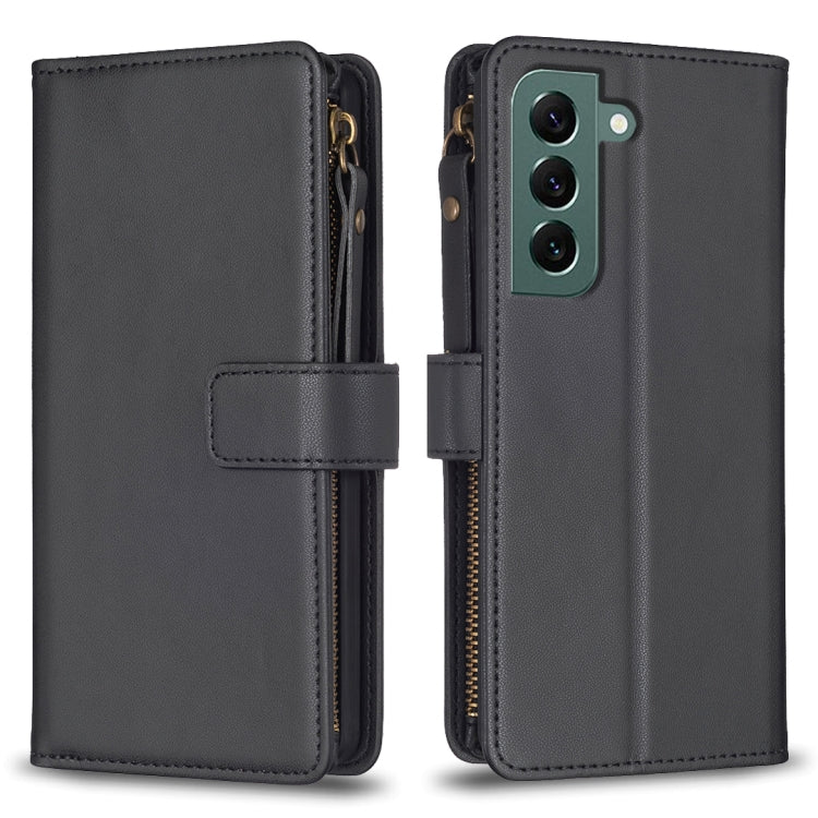 9 Card Slots Zipper Wallet Leather Flip Phone Case, For Samsung Galaxy S22+ 5G, For Samsung Galaxy S22 5G, For Samsung Galaxy A03s, For Samsung Galaxy A41