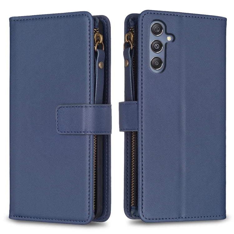 9 Card Slots Zipper Wallet Leather Flip Phone Case, For Samsung Galaxy A35, For Samsung Galaxy A25 5G, For Samsung Galaxy M34 5G, For Samsung Galaxy S23 FE 5G
