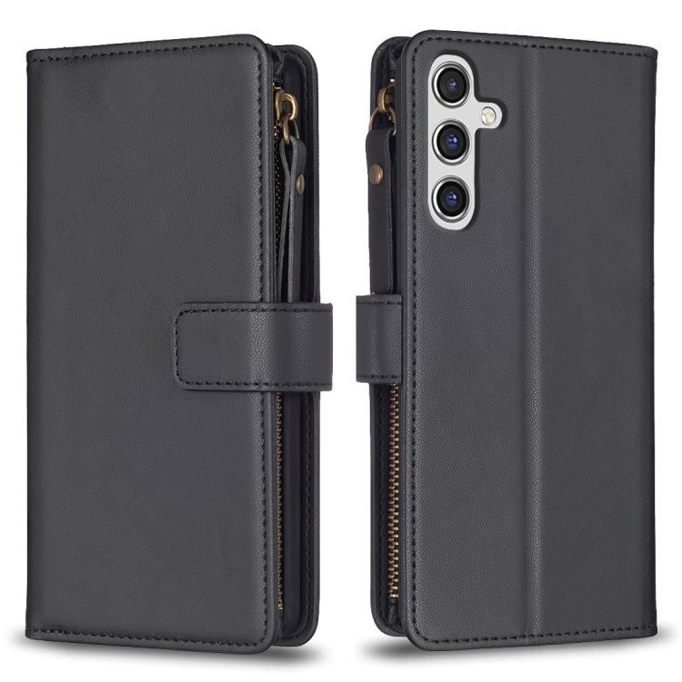 9 Card Slots Zipper Wallet Leather Flip Phone Case, For Samsung Galaxy A55, For Samsung Galaxy A24 4G, For Samsung Galaxy A15, For Samsung Galaxy S24 Ultra 5G