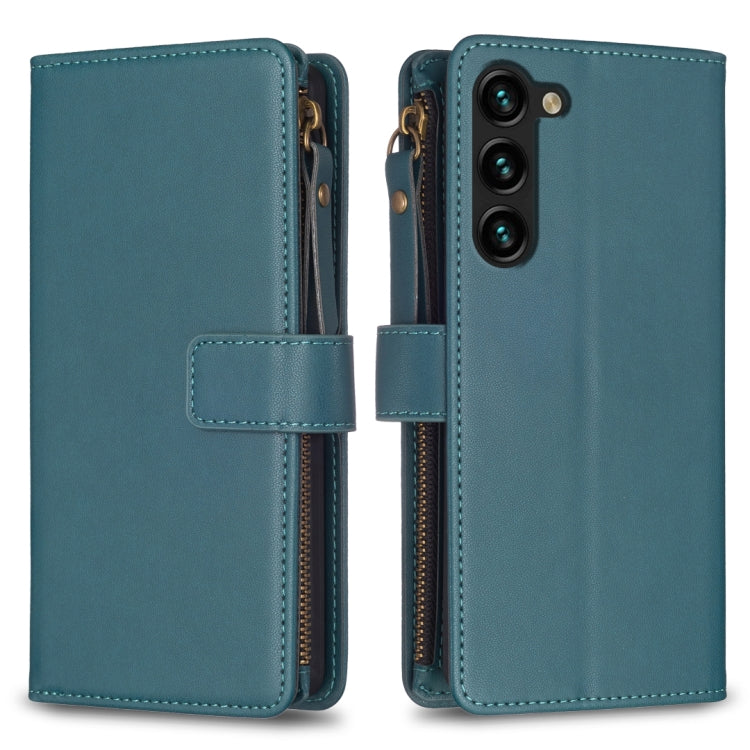 9 Card Slots Zipper Wallet Leather Flip Phone Case, For Samsung Galaxy A14, For Samsung Galaxy S24+ 5G, For Samsung Galaxy A34 5G, For Samsung Galaxy S24 5G