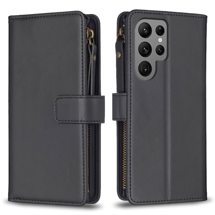 9 Card Slots Zipper Wallet Leather Flip Phone Case, For Samsung Galaxy A55, For Samsung Galaxy A24 4G, For Samsung Galaxy A15, For Samsung Galaxy S24 Ultra 5G