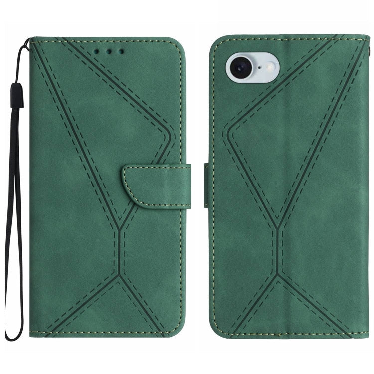 Stitching Embossed Leather Phone Case, For iPhone 17e / 16e, For iPhone 17 Pro Max, For iPhone 17 Pro, For iPhone 17