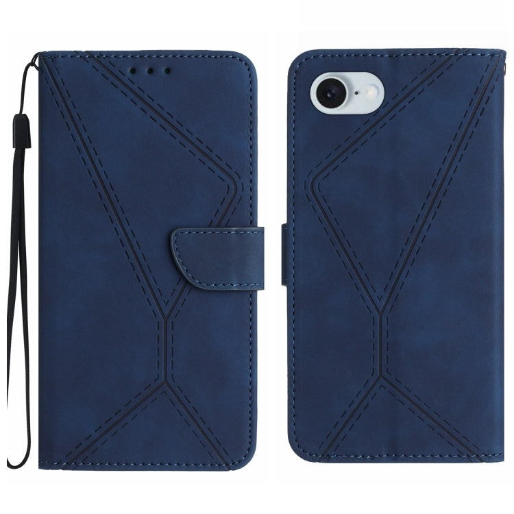 Stitching Embossed Leather Phone Case, For iPhone 17e / 16e, For iPhone 17 Pro Max, For iPhone 17 Pro, For iPhone 17