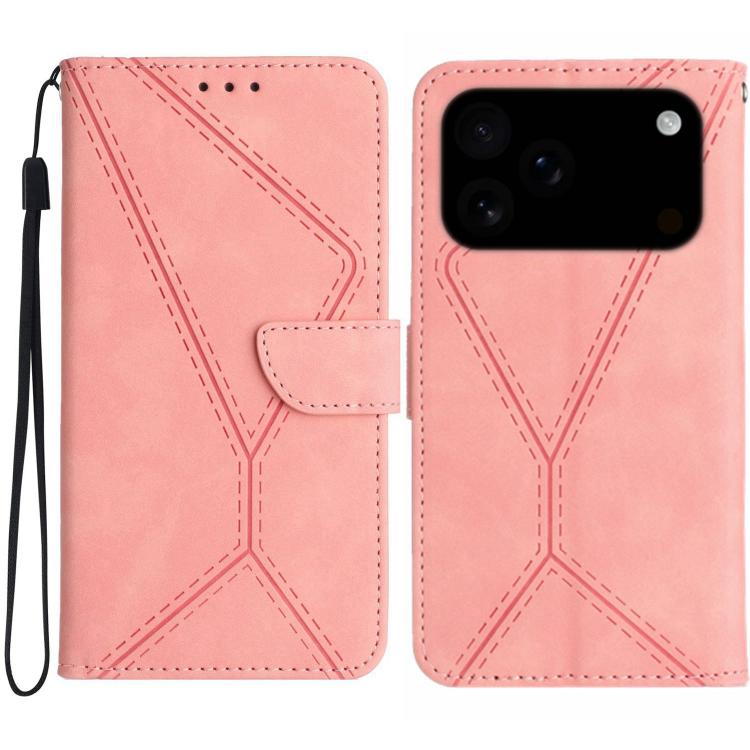 Stitching Embossed Leather Phone Case, For iPhone 17e / 16e, For iPhone 17 Pro Max, For iPhone 17 Pro, For iPhone 17