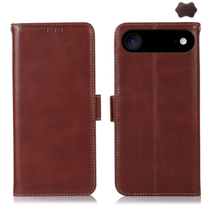 Crazy Horse Top Layer Cowhide Leather Phone Case, For iPhone 17 Pro Max, For iPhone 17 Pro, For iPhone 17, For iPhone Air, For iPhone 16 Pro Max, For iPhone 16 Pro