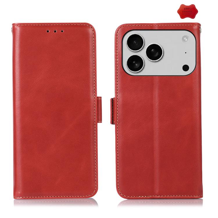 Crazy Horse Top Layer Cowhide Leather Phone Case, For iPhone 17 Pro Max, For iPhone 17 Pro, For iPhone 17, For iPhone Air, For iPhone 16 Pro Max, For iPhone 16 Pro