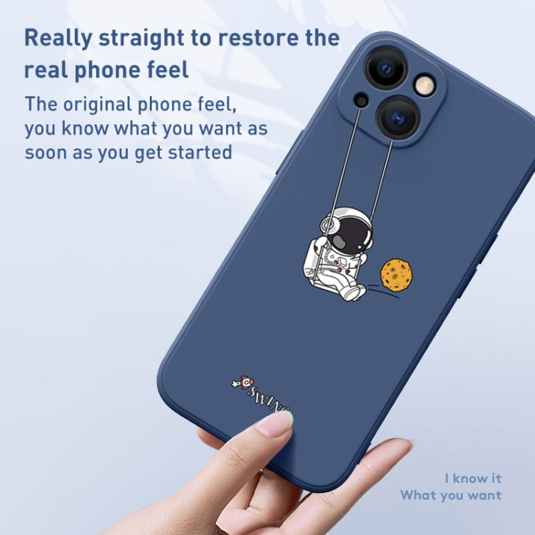 Astronaut Swinging Pattern TPU Phone Case, For iPhone XS / X, For iPhone XR, For iPhone XS Max, For iPhone 8 Plus / 7 Plus