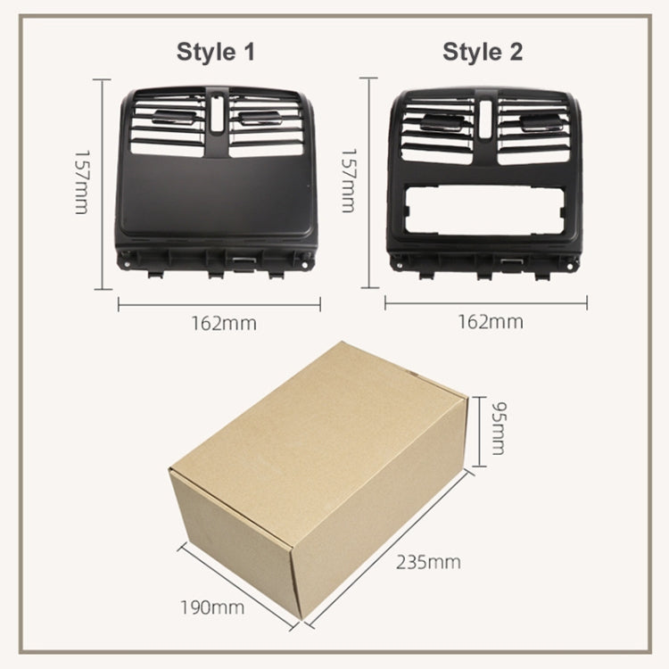 For Mercedes-Benz CLS W218 Car Rear Air Conditioner Air Outlet Panel 21883003541148, Style:Standard Version(Beige)